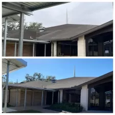 Large Roof Cleaning Katy Church Of Christ Katy, Tx 6